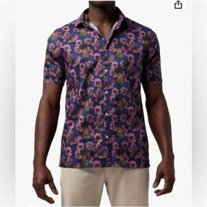 Good Man Brand Mens Button Down Shirt Cotton Big On Point Multi Floral Woven